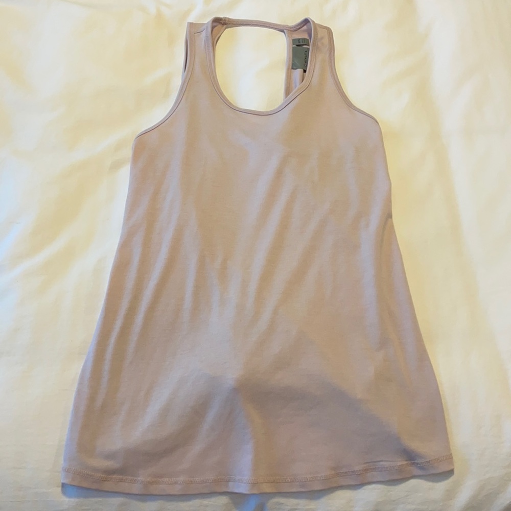 Athleta Lavender Tie Back Workout tank.